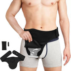 Fanwer Ostomy Belt Black Men & Women - Stealth Colostomy Belt for Ostomy Bag, Ostomy Wrap Abdomen, Ostomy Support Belt, Colostomy Bag Covers for Sport & Daily Life