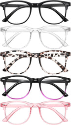Reading Glasses for Women Blue Light Blocking Glasses Filter UV Square Readers Glasses for Men and Women