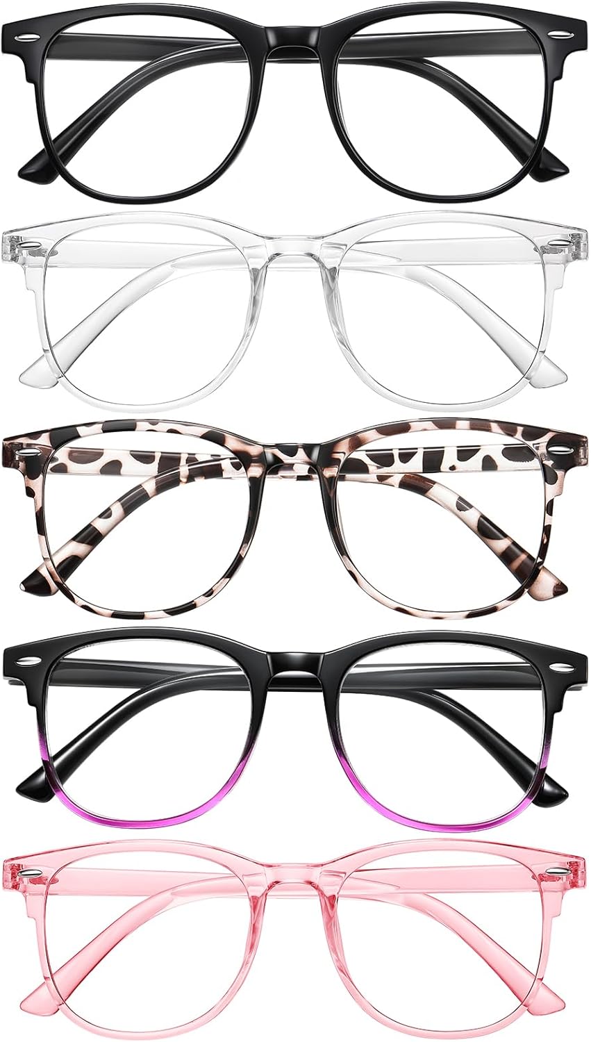 Reading Glasses for Women Blue Light Blocking Glasses Filter UV Square Readers Glasses for Men and Women