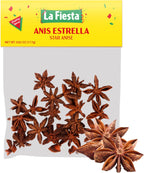 La Fiesta Star Anise, Whole 0.625 oz Bag – Sweet, Aromatic Spice for Latin Dishes, Desserts, and Teas – Trusted Since 1954