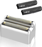 1 pack Professional Replacement Foil and Cutters for BaBylissPRO Barberology Double Foil Shaver, Compatible with BaBylissPRO Barberology FXFS2 Shaver，Silver