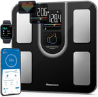 Scale for Body Weight, FSA&HSA Eligible, Smart Scale with 9-in-1 VA Display, Bathroom Scale with 22 Body Metrics, Heart Rate, BMI, Body Fat, Muscle Mass, Compatible with iOS & Android