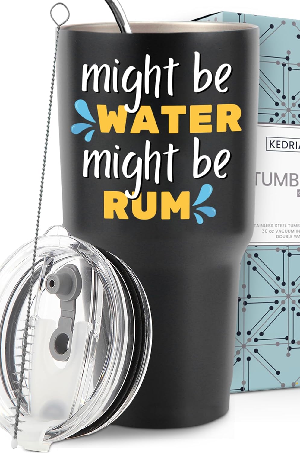 Funny Might Be Rum Tumbler 30oz, Perfect Rum Lovers Gifts for Men, Unique Rum Drinker Gifts, Ideal Gifts for Rum Lovers, Rum Gifts for Men, Birthday Gifts Ideas for Rum Drinkers, Christmas, Gift-Ready
