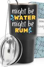 Funny Might Be Rum Tumbler 30oz, Perfect Rum Lovers Gifts for Men, Unique Rum Drinker Gifts, Ideal Gifts for Rum Lovers, Rum Gifts for Men, Birthday Gifts Ideas for Rum Drinkers, Christmas, Gift-Ready