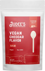 Judee’s Vegan Cheddar Flavor Powder 1.5lb (24oz) - 100% Non-GMO, Vegan, Gluten-Free & Nut-Free - Great Dairy Cheese Powder Alternative - Made in USA - Use in Sauces, Seasonings, and Soups