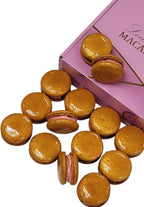 LeilaLove Macaron - 15 gold Macarons vanilla caramel flavor