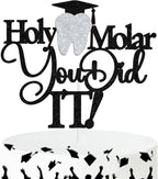 Holy Molar You Did It Cake Topper,Congrats Dentist/Future Doctor, Class of 2026 Medical School College Graduation Party Decorations Supplies