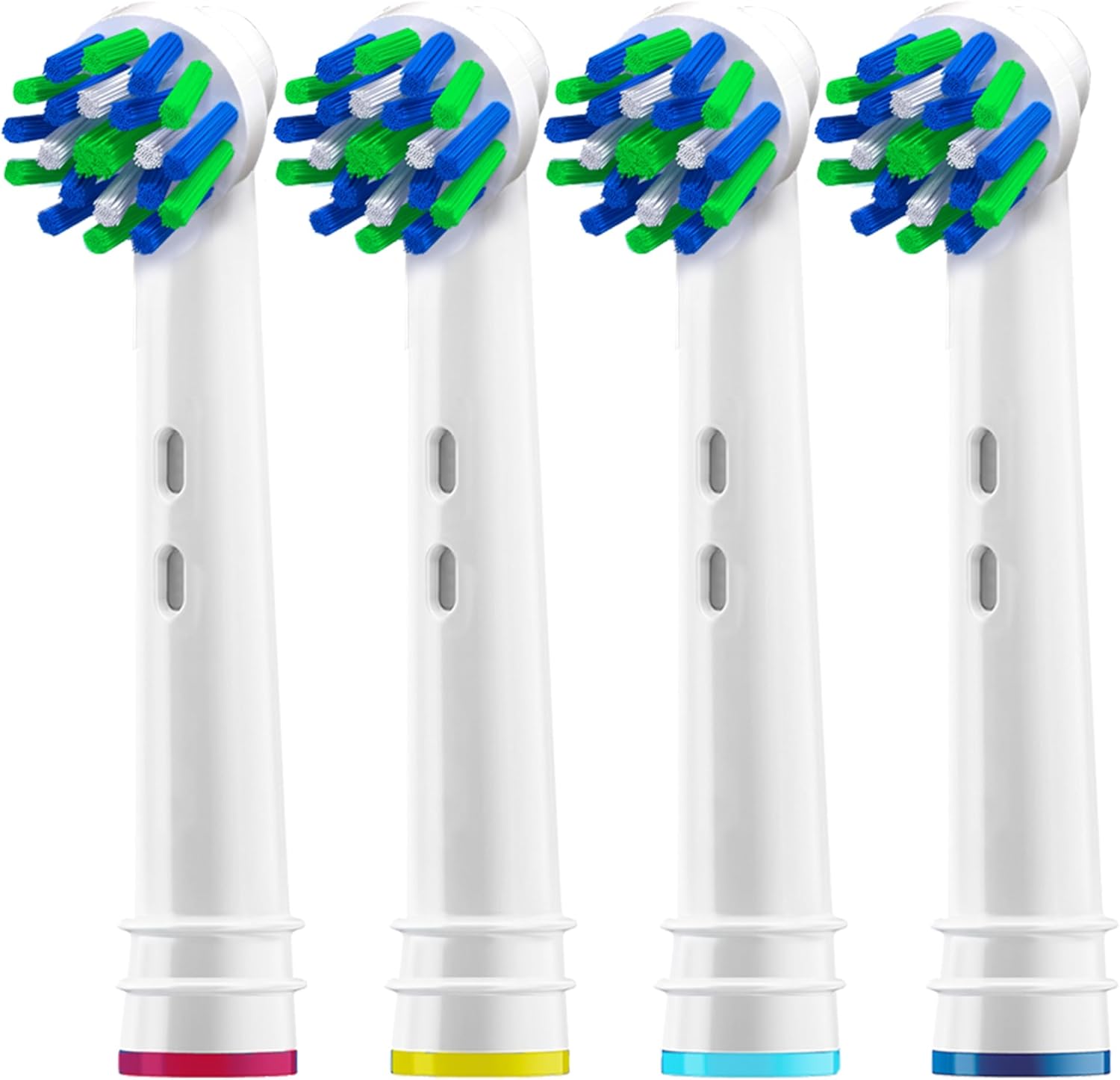 Alayna Replacement Brush Heads Compatible with Oral-B Braun – Pack of 4 Cross Bristle Electric Toothbrush Replacement Heads – Fits Most Oral-B Handles