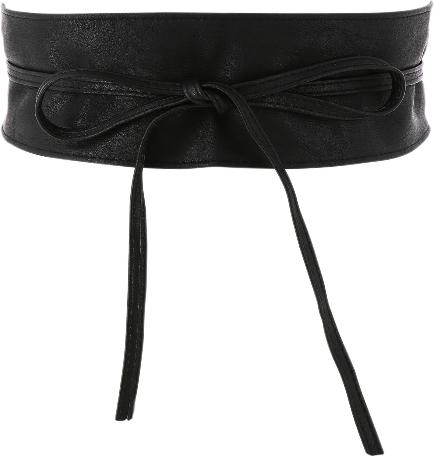 FASHIONGEN - Woman leatherette waisband Obi Belt, MICA