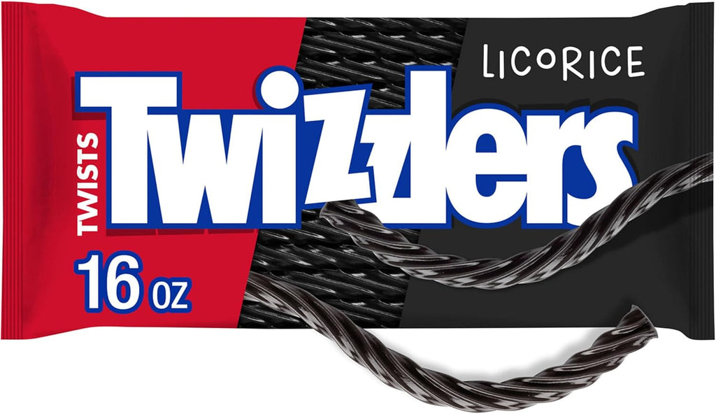 TWIZZLERS Twists Licorice Flavored Licorice Style, Chewy Candy Bag, 16 oz
