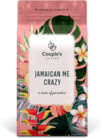 Couple’s Coffee Ground Coffee | Gives Back to Military Families | Jamaican Me Crazy | Vanilla, Caramel, and Rum Flavored Coffee | Made with 100% Arabica Beans | 12oz bag brews about 34 cups