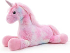 Unicorn Stuffed Animals 28 inch, Pink Stuffed Unicorn Plush, Cute Plush Unicorn Plushie Gift for Kids Girls, Birthday,Valentine,Christmas