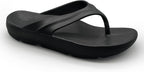 Pure Stride Therapeutic Flip Flops, Orthotic Thong Sandals for Plantar Fasciitis, Metatarsal and Heel Spurs, Feet Pain Relief and Arch Support - Black, Men’s Size 8/Women’s Size 9