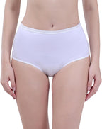 AIRCUTE Washable Urinary Incontinence Protective Underwear for Women Leak Proof Absorbent Reusable Panties 60ML 1 Pack (White, X-Large)