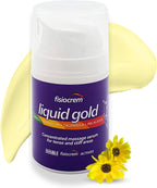 Fisiocrem Liquid Gold - Concentrated Massage serum for Tense and Stiff Areas, Double Strength = Double fisiocrem Actives - 50 ml