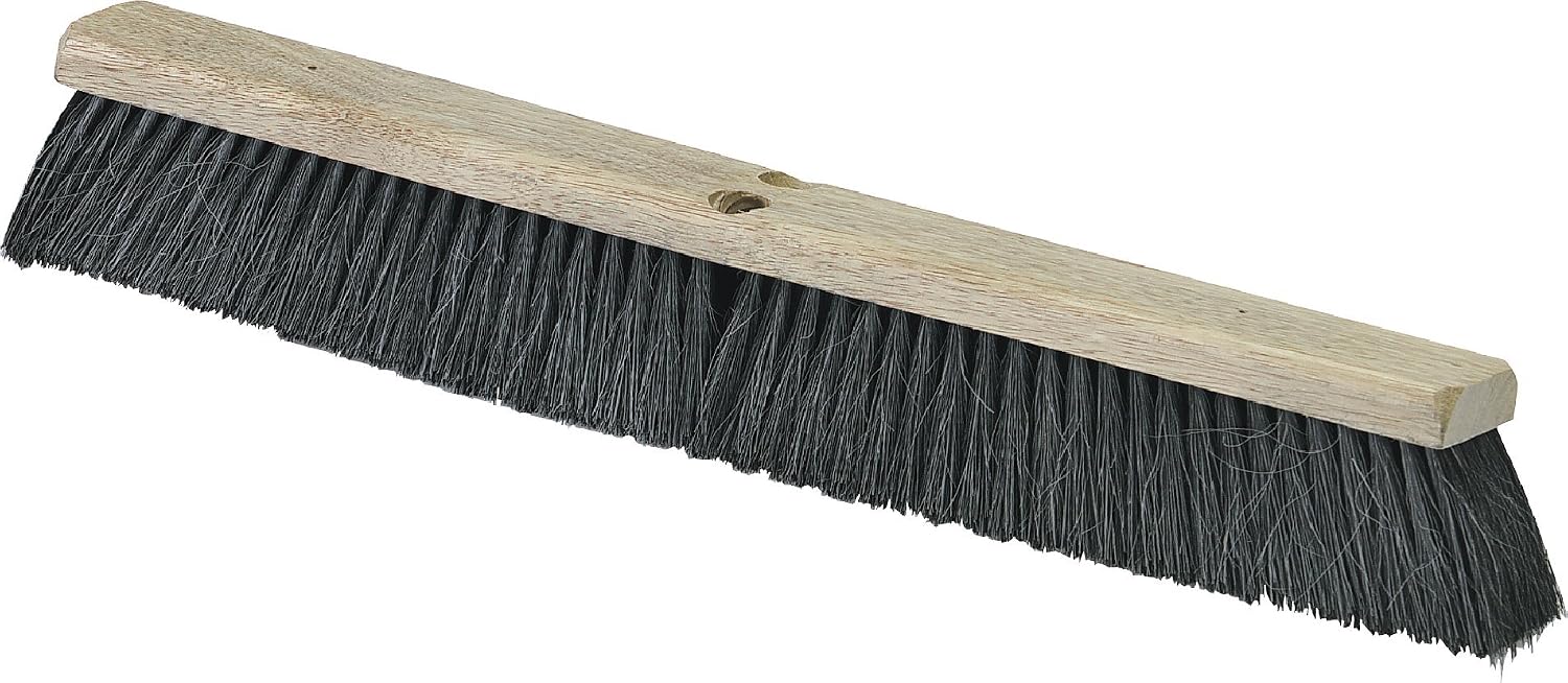 SPARTA Flo-Pac Horsehair-Blend Blend Sweep, Floor Sweep for Cleaning, 36 Inches, Black