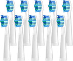 10 Pack Electric Toothbrush Replacement Heads Compatible with Fairywill FW-507/508/551/515/917/959/2011,FW-D1/D3/D7/D8,Toothbrush Replacement Heads Compatible with SEAGO 958/2316/SGKIDS-2303