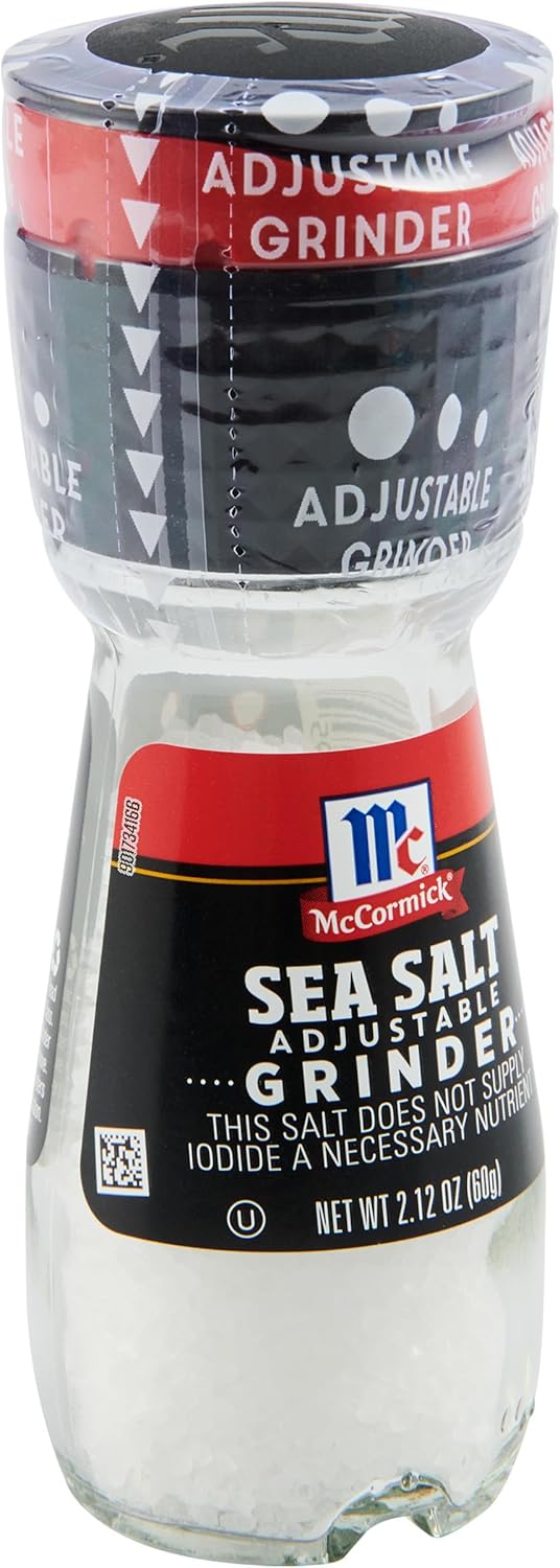 McCormick Sea Salt Grinder, 2.12 oz