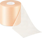Nuanchu 30 Yards Pre-wrap Athletic Tape Pre Wrap Athletic Foam Underwrap Tape Foam Underwrap Bandage for Hair Soccer Sports Wrists Elbows Knees Ankles 2.76 Inches(Beige)