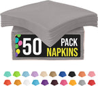 Silver Napkins Disposable Everyday 50 Pcs 2 Ply Silver Cocktail Napkins Paper Everyday For Parties & Party Supplies