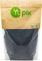 Yupik Organic Black Beluga Lentils, 2.2 lb (35.3 oz), Non-GMO, Vegan, Gluten-Free, Kosher, Raw, Sugar-Free - Rich in Protein, Fiber & Iron, Perfect for Soups & Salads