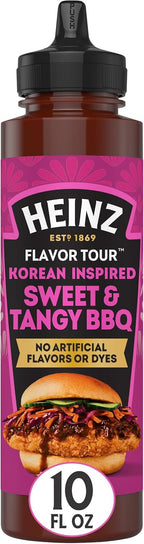 Heinz Flavor Tour Korean Inspired Sweet & Tangy BBQ Sauce, 10 fl oz Bottle