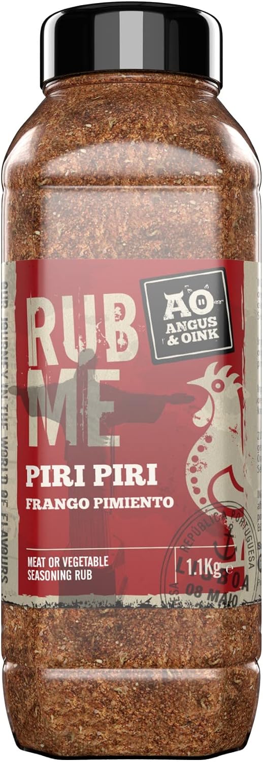 Angus & Oink Rub Me BBQ Seasoning- Piri Piri (POD) - 1 Kg