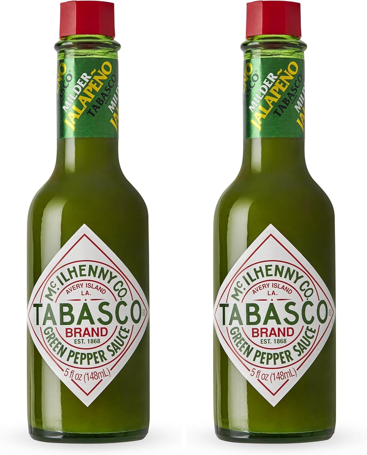 Tabasco Milder Green Pepper Sauce, 5 Ounce, 2 Count (Pack of 2)
