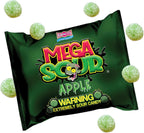 Barnetts - Mega Sour Candy Apple 104g - Trendy Sweet Bags - Traditionally Handmade Sweets - Sour Coating Lasts 20 Seconds - Candies for Party Bag, Gift Hamper, or Hamper Box