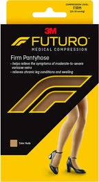 FUTURO Firm Pantyhose , Large, Nude (20-30 mm/Hg)