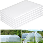 12 x 50 FT Clear Greenhouse Plastic Sheeting, 6 Mil Polyethylene Film Heavy Duty, Water Sun Frost Wind Dust Resistant Winter Hoop House Toughness Plastic Cover for Farming, Gardening, Agriculture,DIY