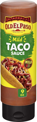 Old El Paso Taco Sauce, Mild, Squeeze Bottle, 9 oz.