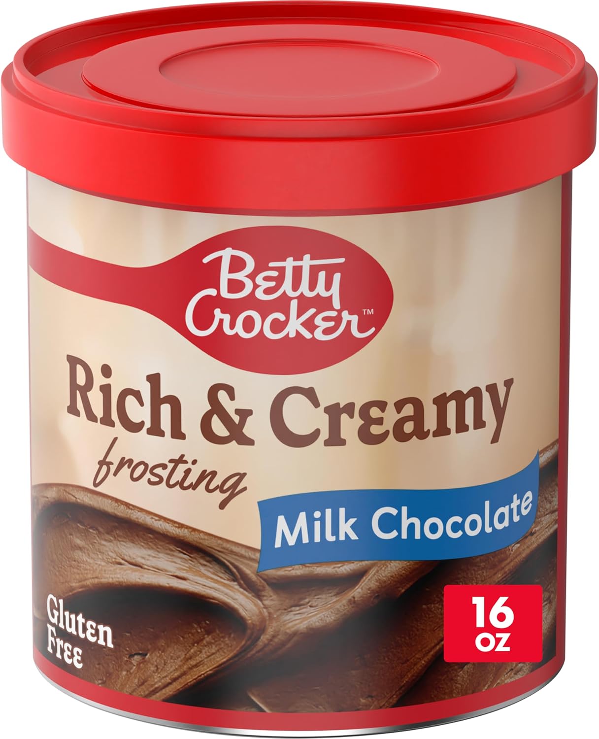 Betty Crocker Rich and Creamy Milk Chocolate Frosting, Gluten Free, 16 oz