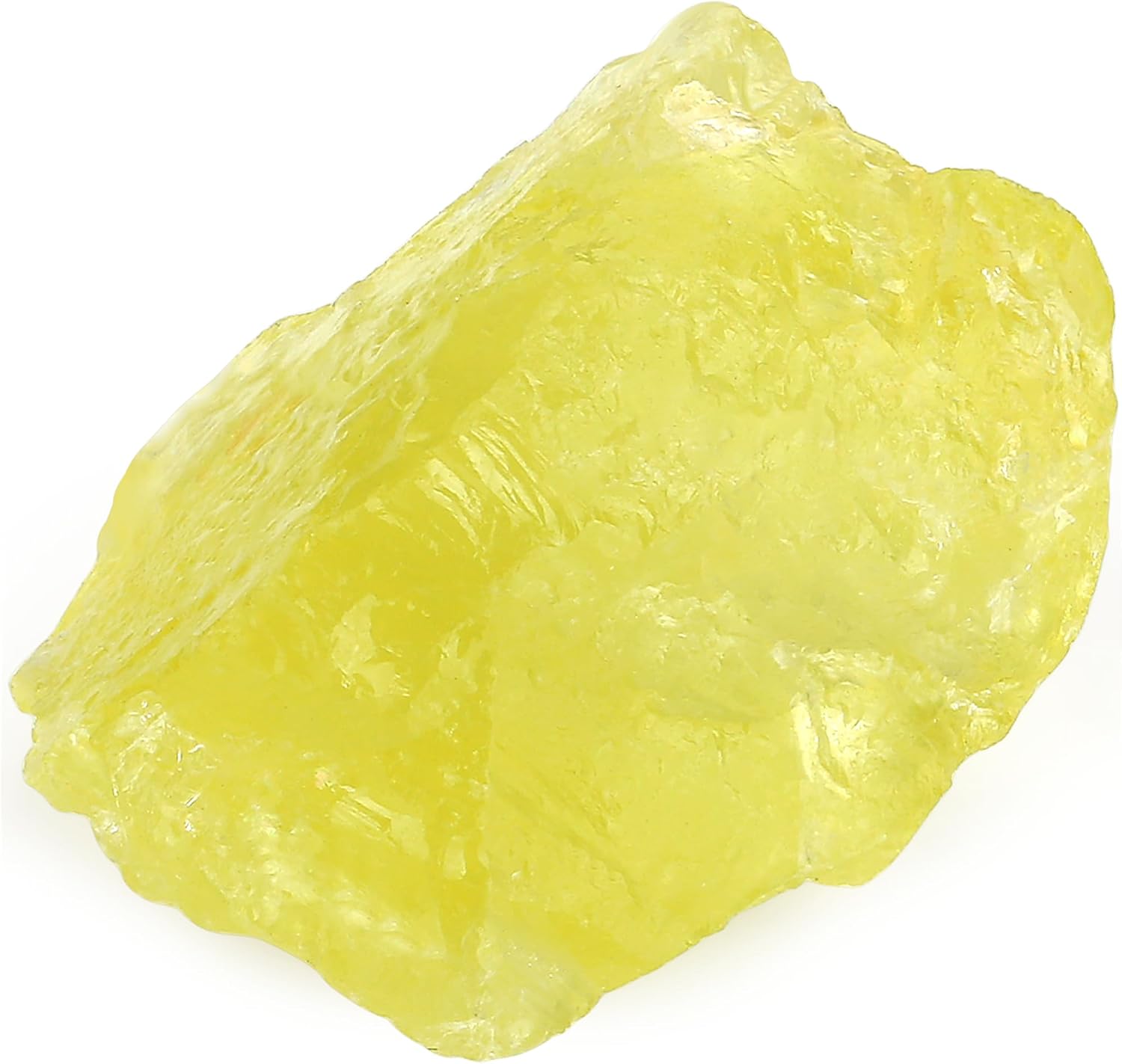 YATOJUZI Citrine 1.8-2.2" Natural Raw Stones and Healing Crystals Large Stone Rough Crystal Rocks for Tumbling Cabbing Polishing Fountain Rocks Decoration 1PCS