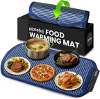 Plateful Warming Mat for Food - Food Warming Mat for Buffets Party, Electric Heating Trays/Pad Warmer for Countertop, Warm Tray to Keep Plates Hot for Kitchen, Party