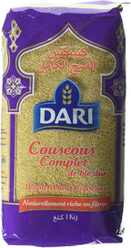 Dari Premium Moroccan Couscous (Whole Wheat), 2.2 Pound (1.0 Kg)