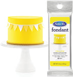 Satin Ice Fondant for Cake Decorating, Yellow (4.4 Ounce)