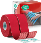 VetkinTape® Veterinary Kinesiology Tape | Tape for Horses & Dogs | Equine & Canine Kinesiotape | Latex Free and Quality Mark Certified Ktape | 1.2 inch | Pack of 2 Rolls (Red)