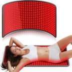 Comfytemp 33'' x 17'' Red Light Therapy Mat for Body, 480 LEDs Flexible Near Infrared Light Therapy Pad, 660nm & 850nm Light Blanket for Back Belly Knee Joints Muscle, 65W
