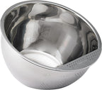 Helen's Asian Kitchen Professional Rice Washing Bowl – Stainless Steel Rice Rinser Strainer with Side Drainer, 3-Quart Capacity. Ideal for Quinoa, Rice, Grains, Legumes, Vegetables. Kitchen Essential