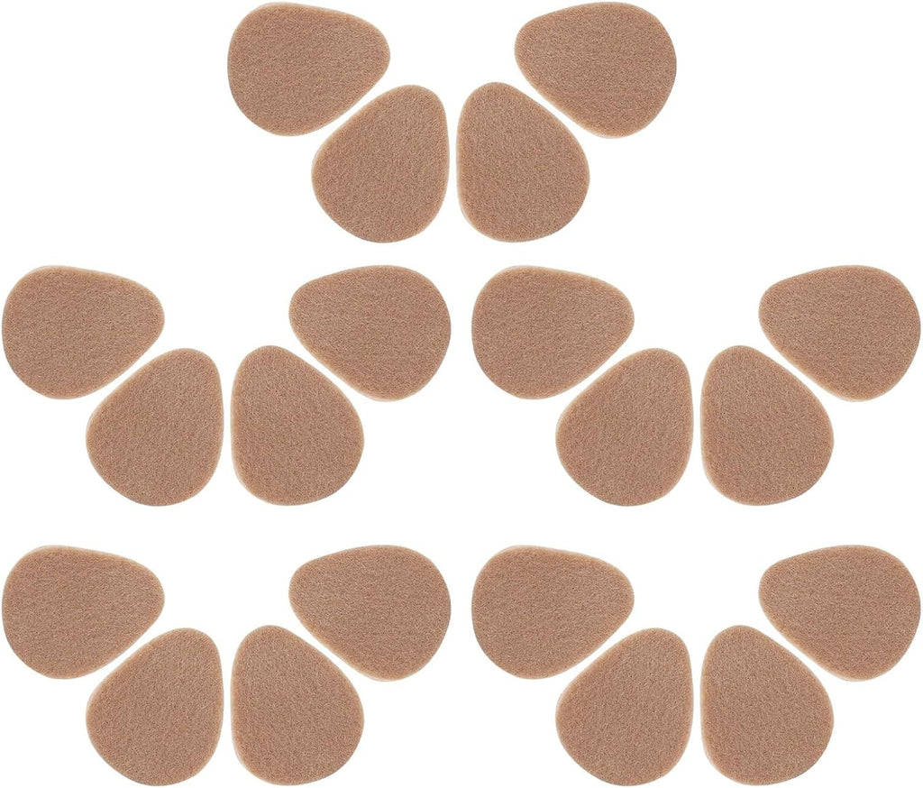 High Heel Insoles Forefoot Pads for Women, 10 Pairs Non-Slip Breathable Shoe Inserts with Shock-Absorbing Cushion, Half-Size Comfort Support for High Heels and Dress Shoes