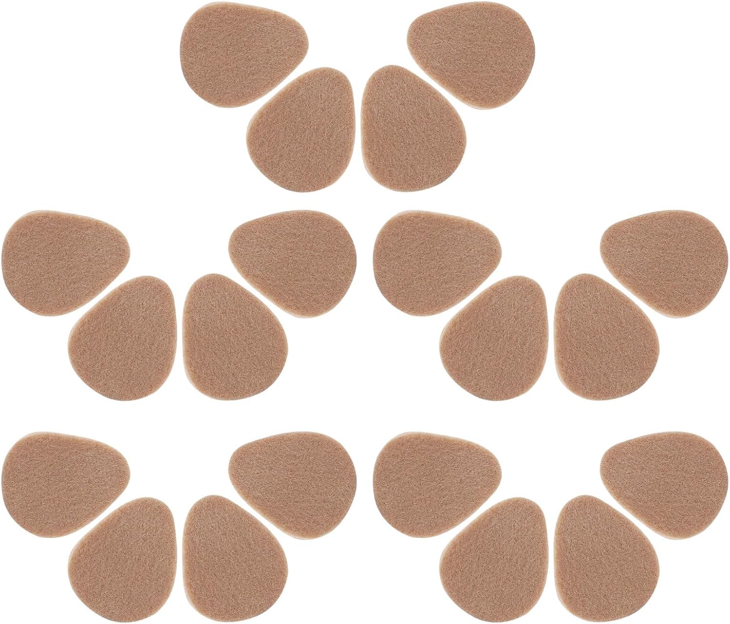 High Heel Insoles Forefoot Pads for Women, 10 Pairs Non-Slip Breathable Shoe Inserts with Shock-Absorbing Cushion, Half-Size Comfort Support for High Heels and Dress Shoes