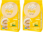 Gastone Lago Party Wafers, Lemon, 8.82 oz – Italian Wafer Cookies with Lemon Flavored Cream Filling, Non-GMO Verified, Authentic Taste of Italy [Pack of 2]