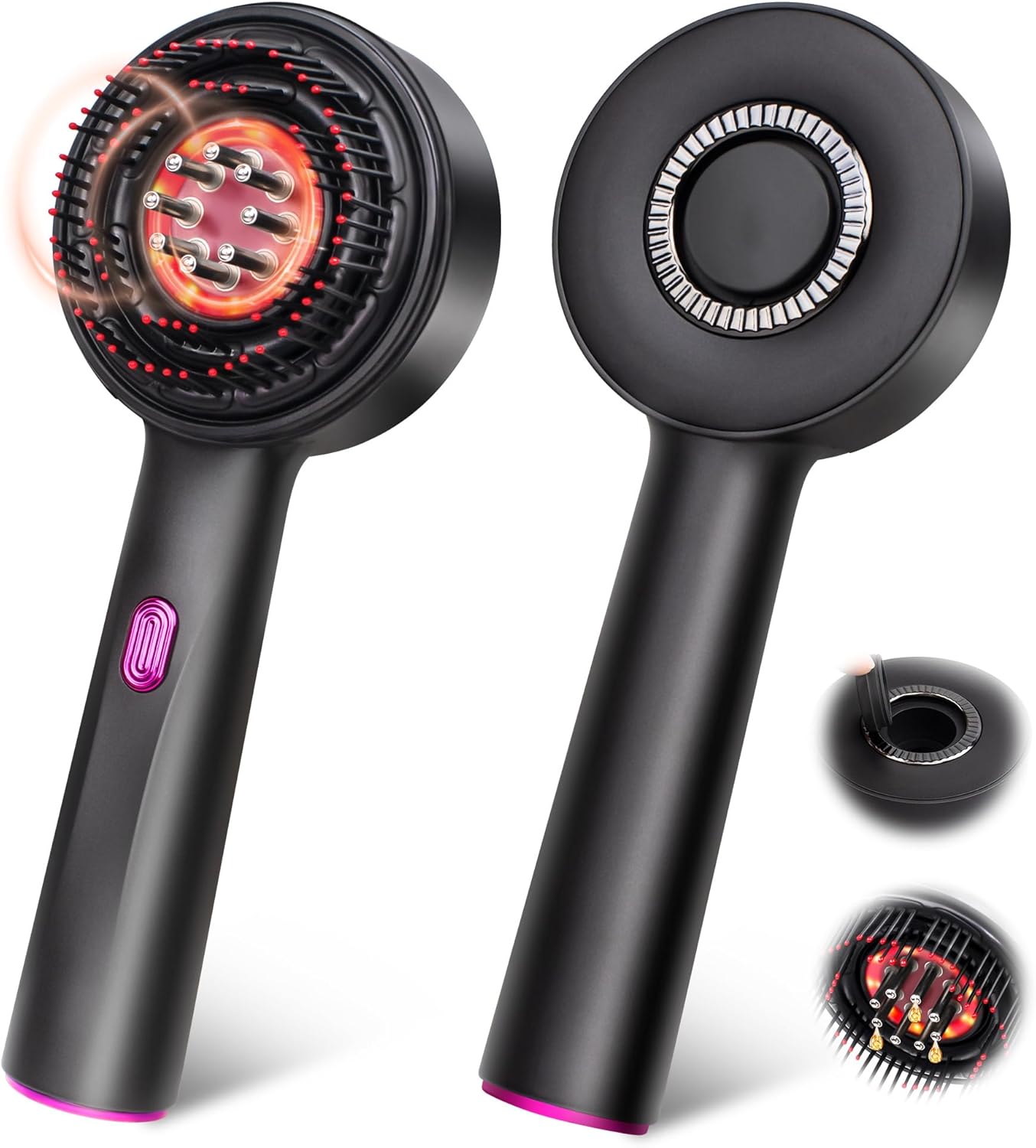 3 in 1 Scalp Massager Hair Growth Hair Oil Applicator,Electric Scalp Brush for Home,IPX7 Waterproof Electric Head Massager