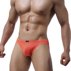 Men's Seamless Front Pouch Briefs Mens Tagless Bikini Underwear Sexy Low Rise Breathable Underpanties for Men