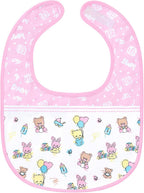 Littleforbig Cotton Waterproof Babydoll Printed Adult Bib with Adjustable Hook-and-Loop Fastener Closure - Baby Cuties Adult Bib