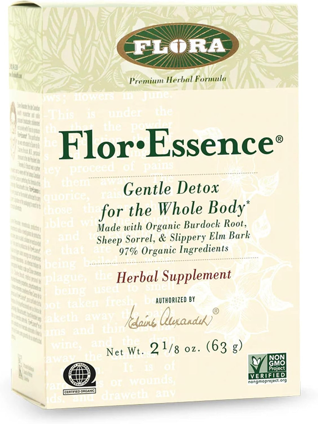 FLORA - FlorEssence Dry Tea Blend, Gentle Detox & Cleanse, 2.2 Oz