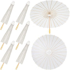 Sadnyy Paper Umbrellas Paper Decorative Chinese Japanese Parasol Umbrella DIY Oiled Painting Umbrellas Crafts for Wedding Bridal Party Decor