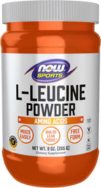 NOW Foods Sports Nutrition, L-Leucine Powder, Builds Lean Tissue*, Amino Acids, 9-Ounce