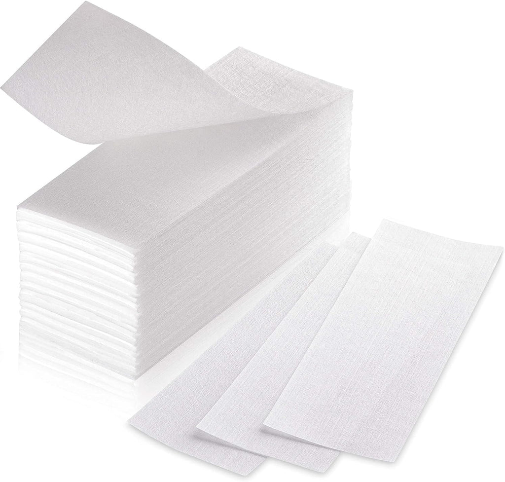 150 Wax Strips for Hair Removal – Extra-Large Non-Woven Strips for Legs, Arms, Back & Body – Works with All Soft Waxes – Salon & Home Use